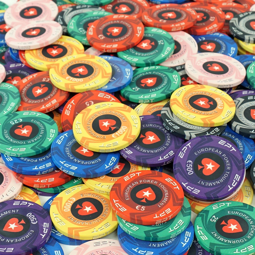 Poker Ept Chips Set 39mm And 10g Keramik Chip With Euro Value From Professino Poker Chips