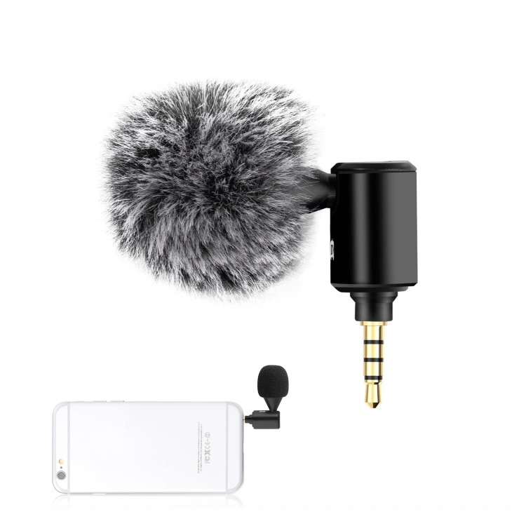 

Dropshipping Condenser Microphone PULUZ 3.5mm Jack Mobile Phone Single Directional Adjustable Microphone for Smartphone