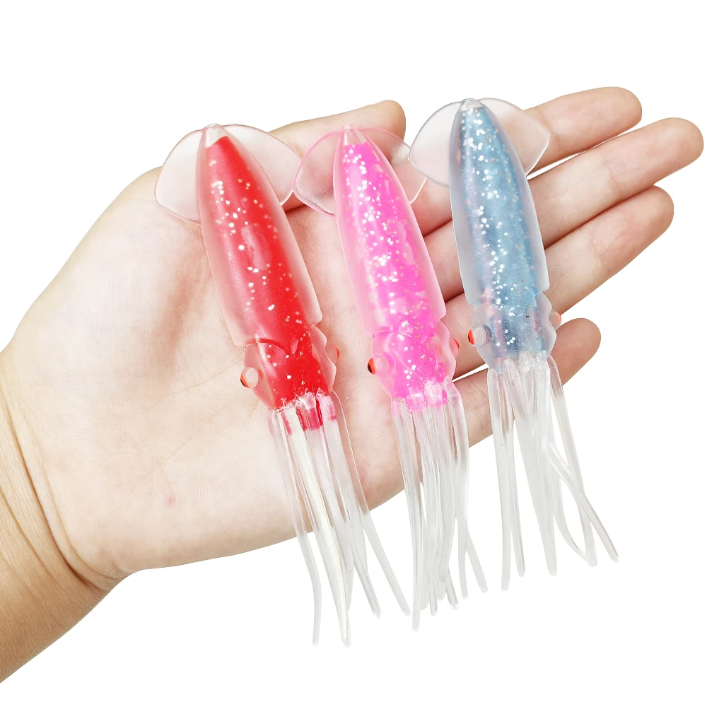 

Newbility Hot selling wholesale new 12cm 12g squid octopus skirts bait stock soft plastic fishing lures, Customized