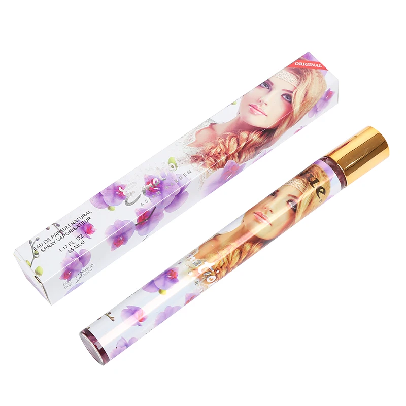 

Wholesale tube Perfume 35ml pen size Perfumes Body Spray for Women and man, Customized color