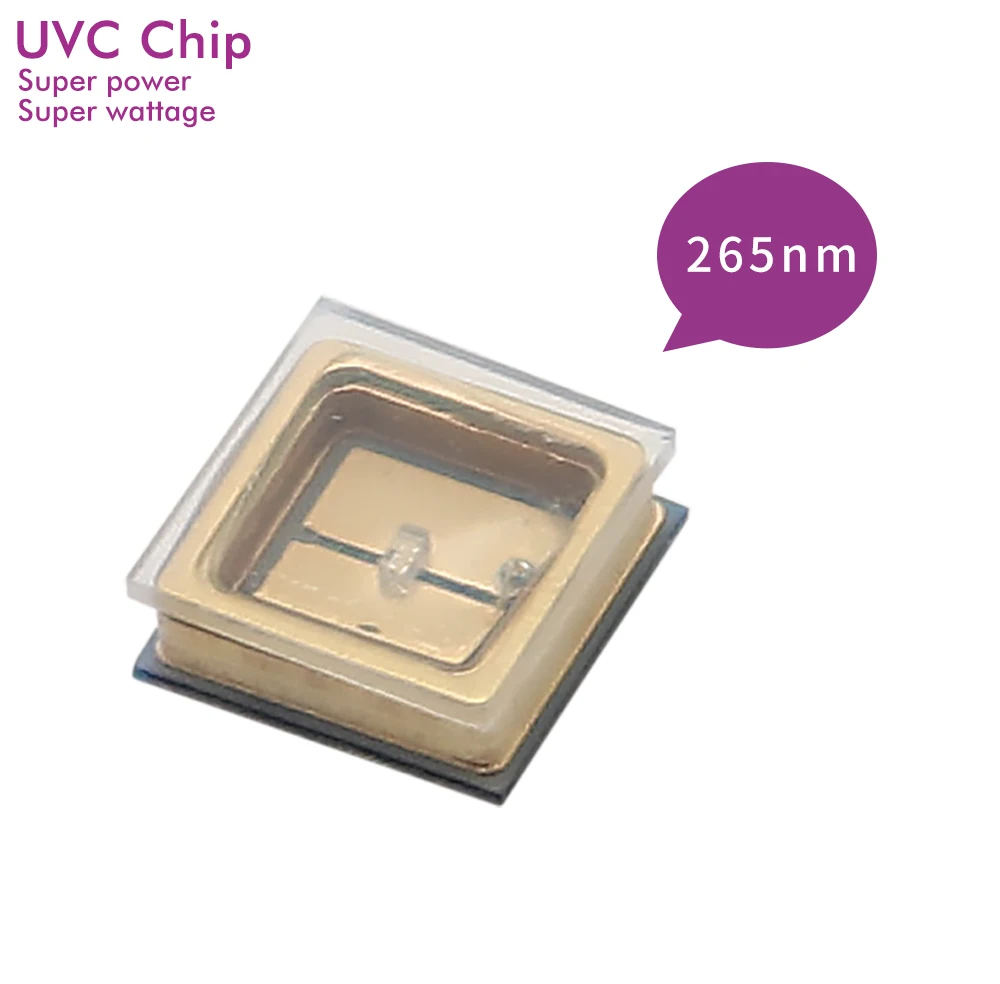 BUVC-265-02 265nm 3mW 20mA 3535 uvc led chip Deep Ultraviolet Germicidal UV LED Sterilization Water Disinfection