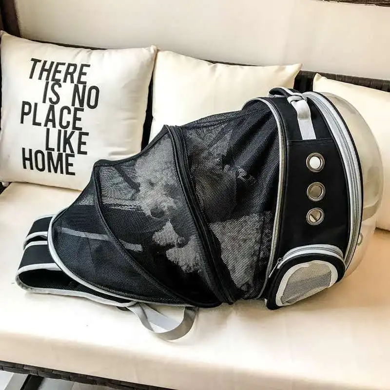 

Summer Breathable Outdoor Pet Travel Bag Large Cats Show Backpack Transparent Space Travelbag Cat