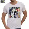 Promotion Cheap Custom Printed Logo Blank White 100% Cotton Plain Extended Longline Men Lady T Shirt With Multicolor