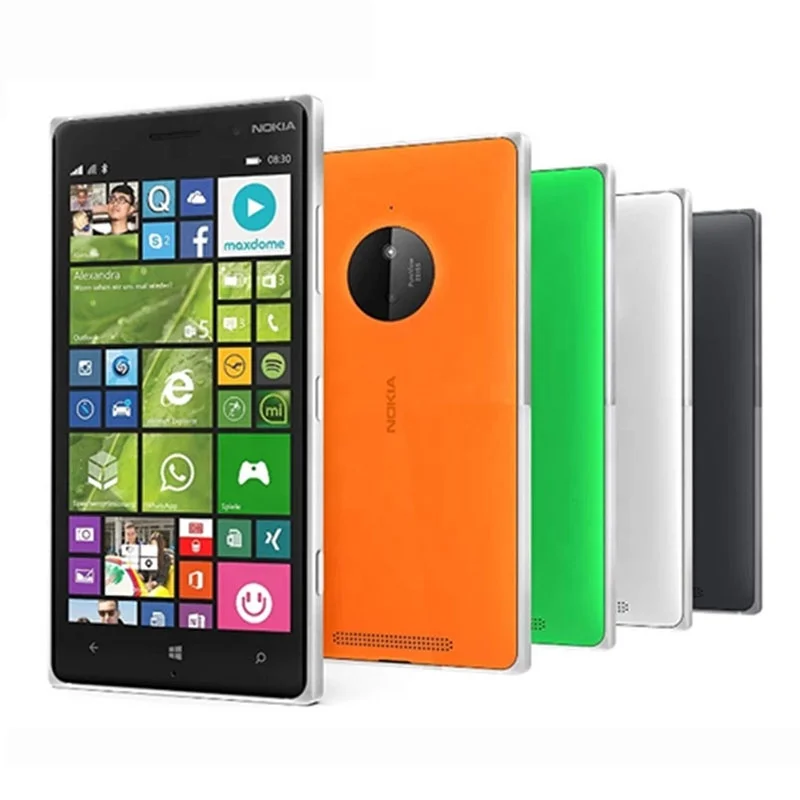 

For Nokia Lumia 830 Unlocked mobile phones 5.0" 16GB ROM Quad Core 10MP WIFI GPS cell phone