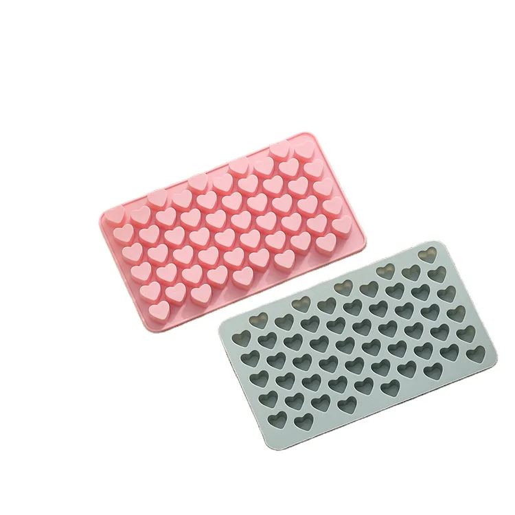 

BPA FREE Non-Stick Food Grade Silicone cake TOOL mold 55 with small love shape chocolate CANDY Jelly Ice Cube TRAY HEART mold