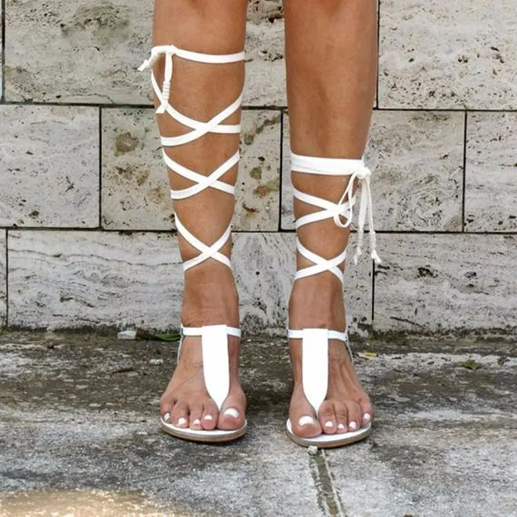 

New Arrival Pu Midsole Material Genuine Leather Lining Rope Sandals