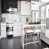 Vermonhouzz Modular White Lacquer MDF and Wood Veneer Kitchen Cabinet Home Furniture
