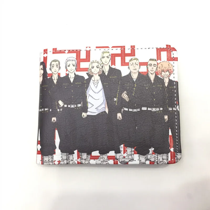 

Cartoon Bag Tokyo Revenger Men's Short Wallet Student Anime Wallet, Color mixing