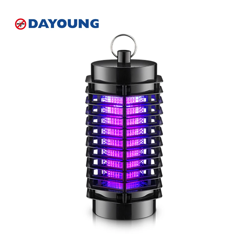
AC 120V/220V 3W 8pcs UV LED CE VDE plug black color Electric Indoor Bug Zapper Pest Control Mosquito Killer Lamp 