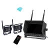 7inch wireless rear view monitor with two camera