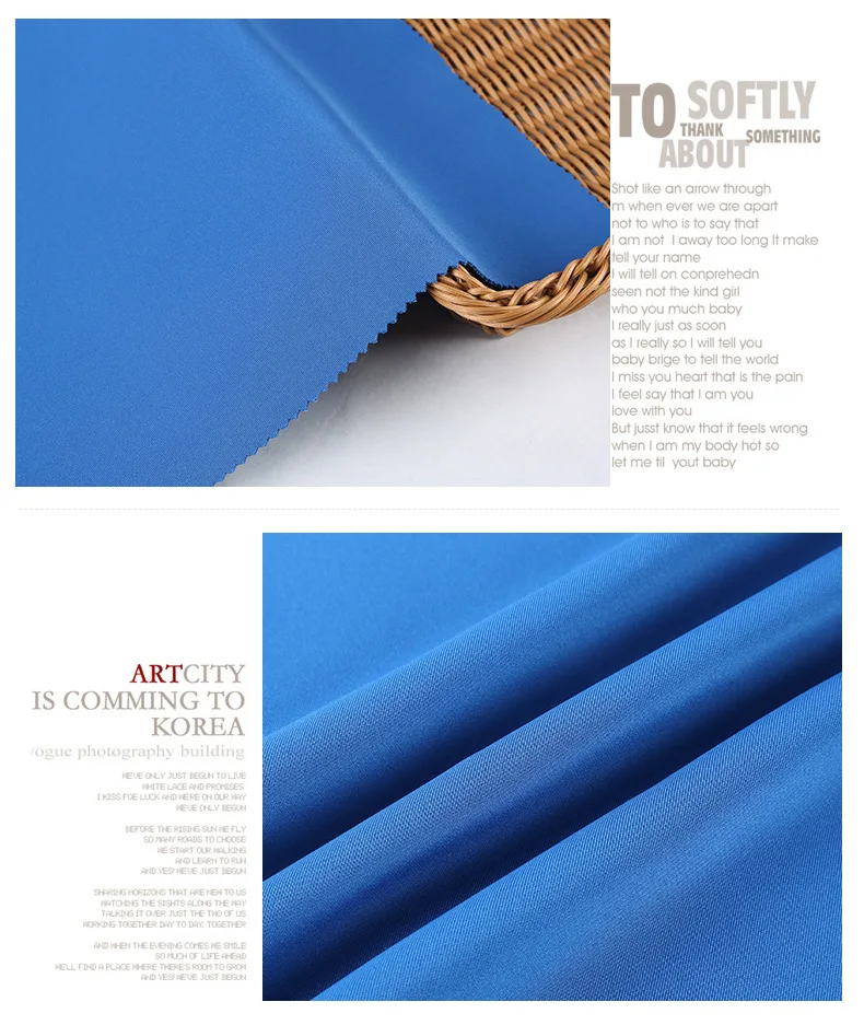 94 Polyester 6spandex Custom Dyed Scuba Knitting Fabric For Garment