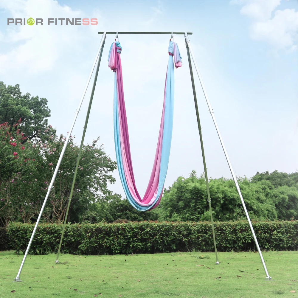 

Aerial Yoga Frame Height Adjustable Portable Aerial Yoga Equipment A Frame, Silver