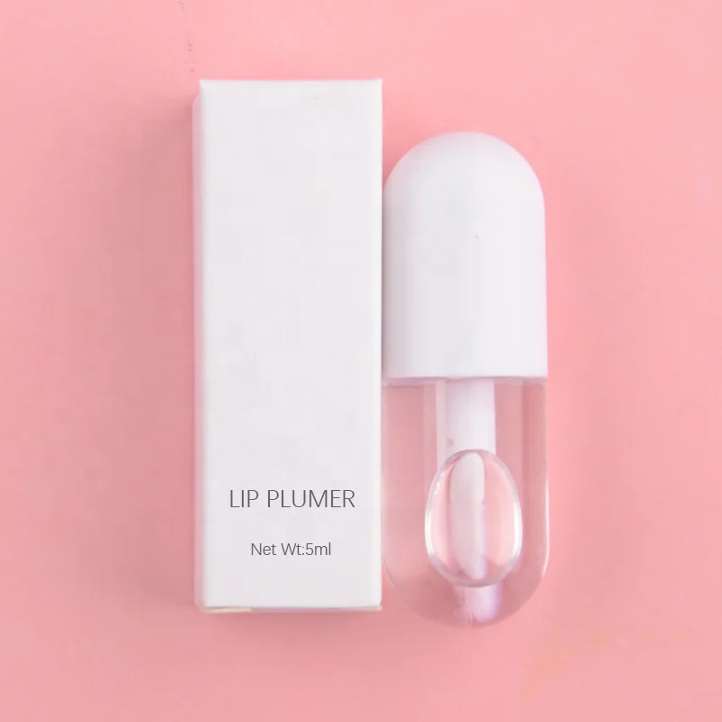 

Hot selling capsule tube plumper lipgloss lip gloss private label