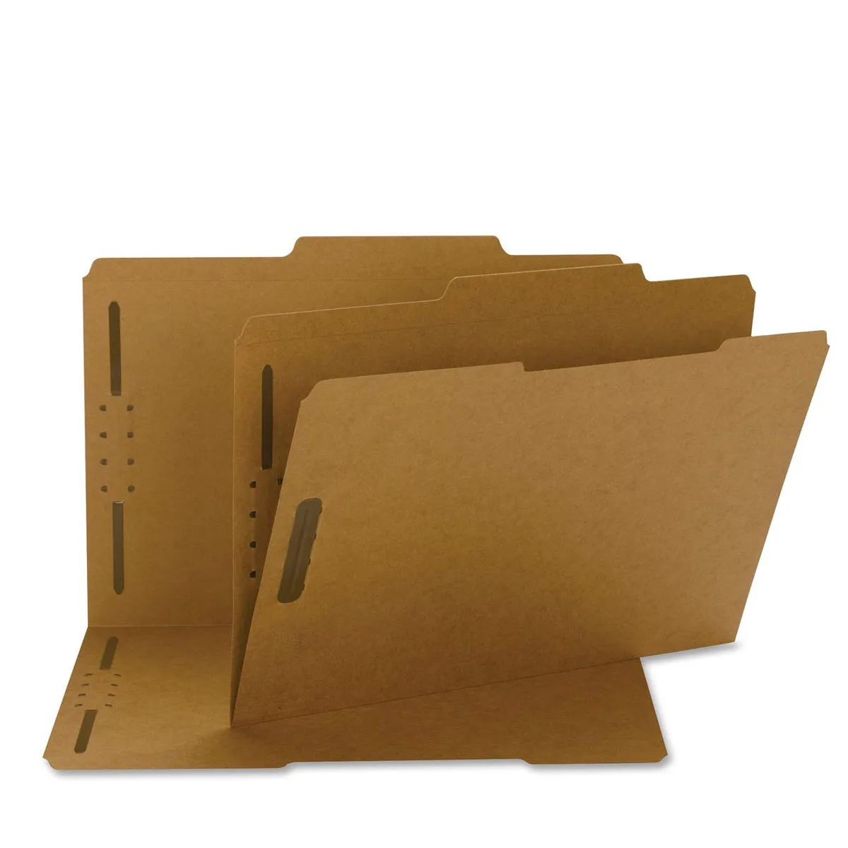 Kraft Fastener Folder 10 Recycled Guide Height Reinforced 2/5cut