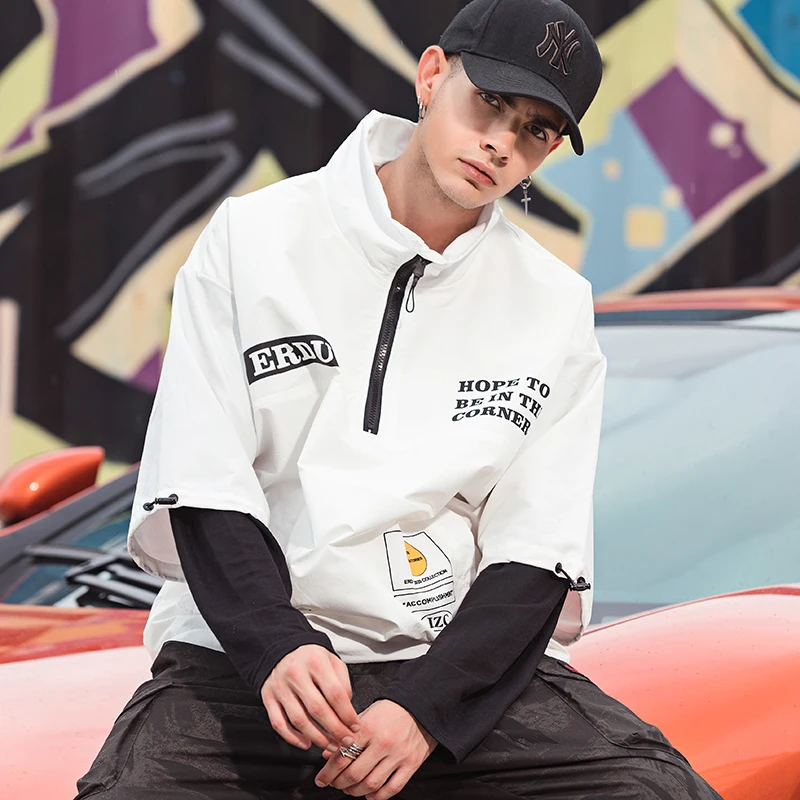 

100% Polyester 2019 Fashion Design Jacket Men Autumn Wholesale Oem Custom