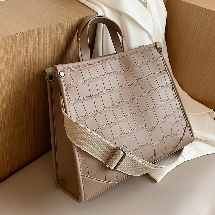 

Fashion Crocodile Pattern PU Leather Shoulder Purses Designer Luxury Large Capacity Crossbody Bags Handbag Tote Women