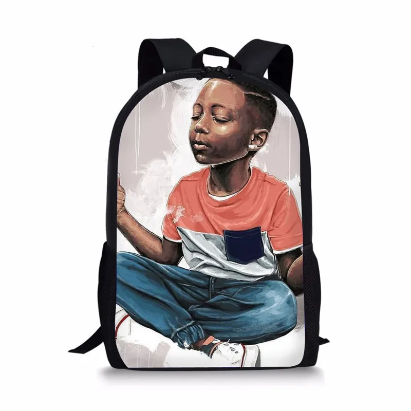 

Art Afro boys Hot selling Professional Customised Back to school bag school backpack Kids backpack for Boys, As shown