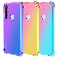 

Gradient color ultra-thin tpu four-corner airbag anti-fall phone case for Redmi Note 8 T Phone Case