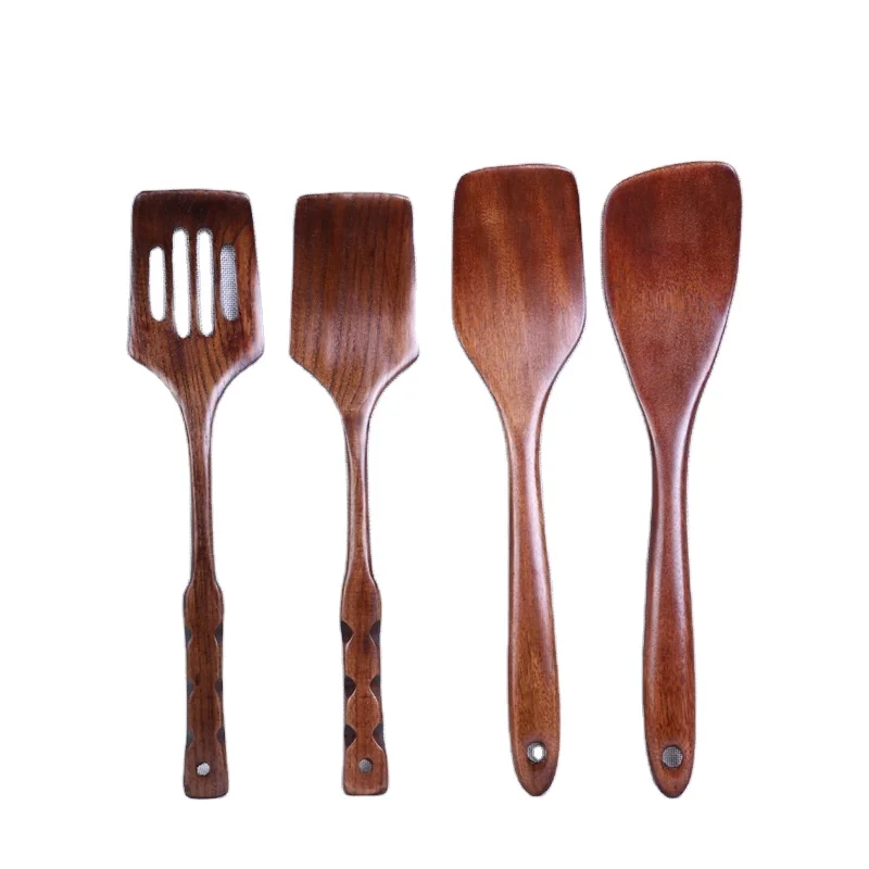 

Wooden Turner Solid Wood Jujube Non-Stick Pan Grinding Spatula Hot Selling Old Lacquer Nanmu Oblique Mouth Wooden Spatula