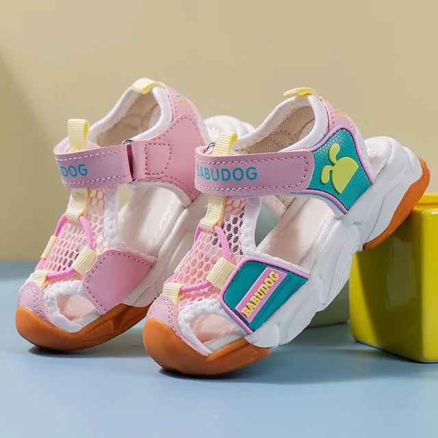 

High quality children's sandals 2021 new flat sandals breathable casual sandals for boys and girls, As picture