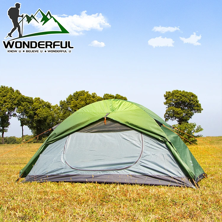 

Outdoor Rainproof 1 Person Single Layer Light Weight Windproof Outdoor Hiking Camping Waterproof Tent