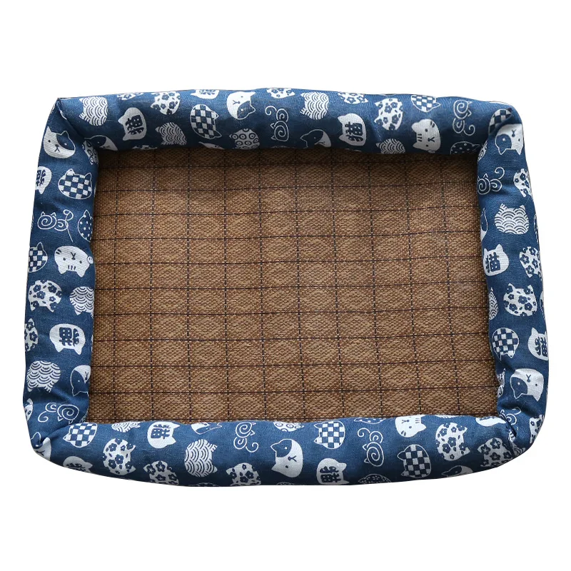 

Top Amazon Seller Pet Dog Cooling Mat Foldable Pet Bed Cat Mat Dog Pad Summer Cool Mat Removable Fu Cooling Pad For Cats