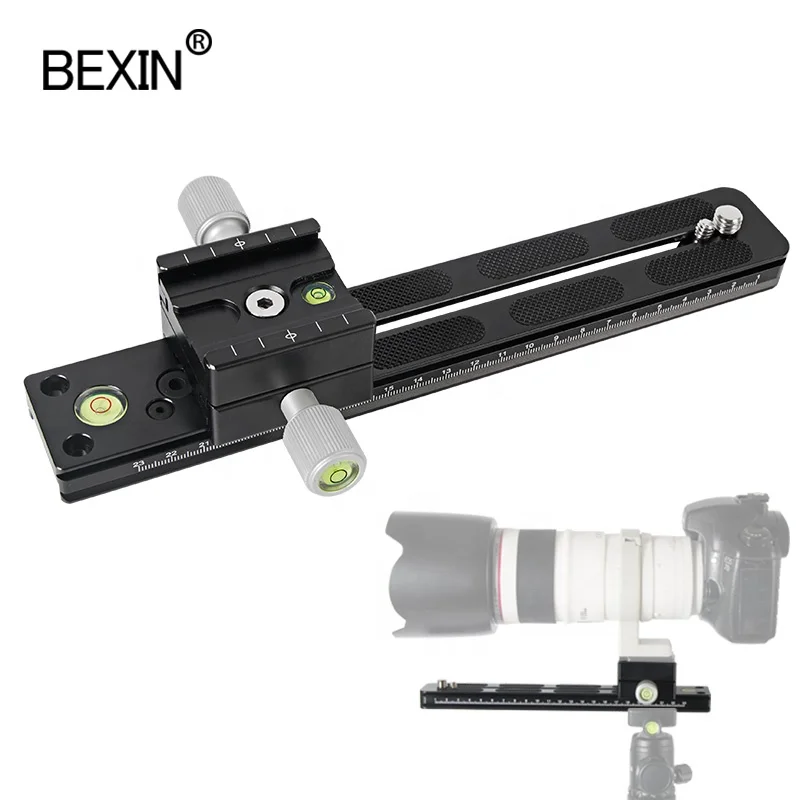 

Factory Long Lens Camera Slider Holder Adapter Bracket Plate Adjustable Quick Release Mount Plate Clamp for Tripod Ball Head