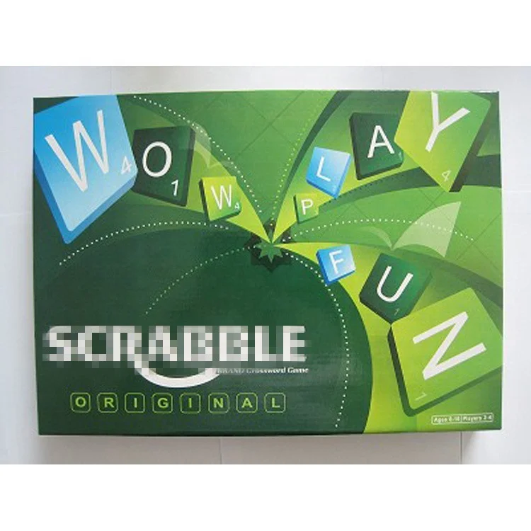 

Hot sale Learn English Word Intelligent wood battle grid Scrabbles Board Game funny party toys, Cmyk