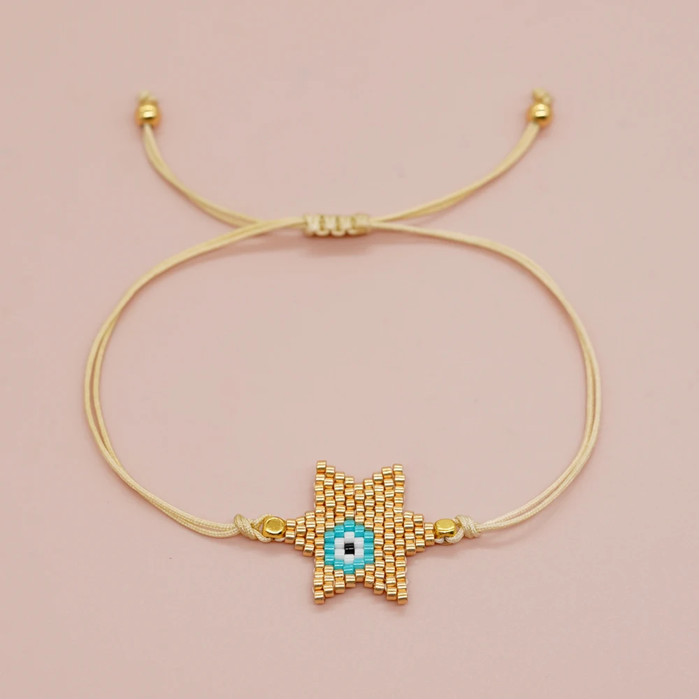 

Go2boho 2023 New In Star Evil Eye Beads Bracelet For Women Boho Jewelry Miyuki Beaded Handmade Adjustable Bracelets
