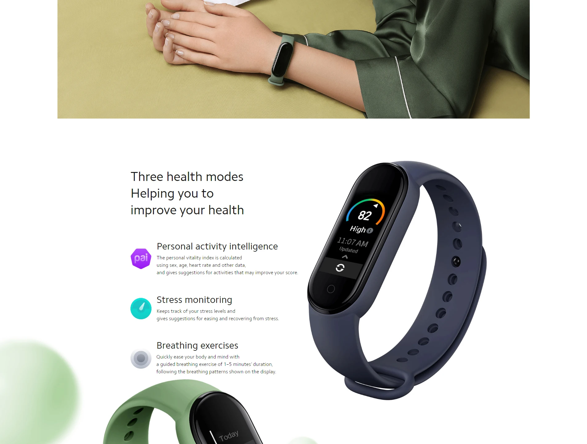 Xiaomi Mi Band 5 Heart Rate Ip68 Waterproof Digital Smart Watch Amoled ...