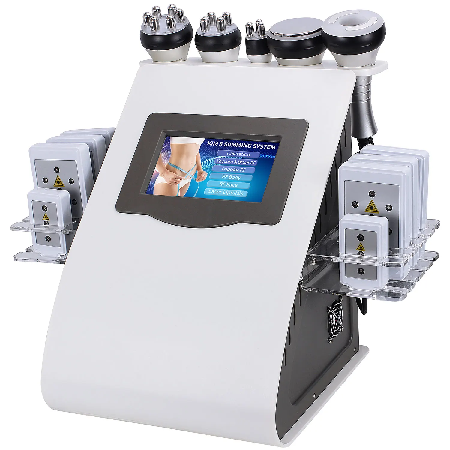 

6 in 1 40k Ultrasonic Vacuum Cavitation System RF Slimming Radio frequency lipo laser weight loss machine