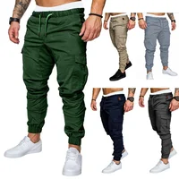 

Mans wholesale gym jogger cargo custom baggy pants custom design logo 6 Pockets trousers blank plain work workwear