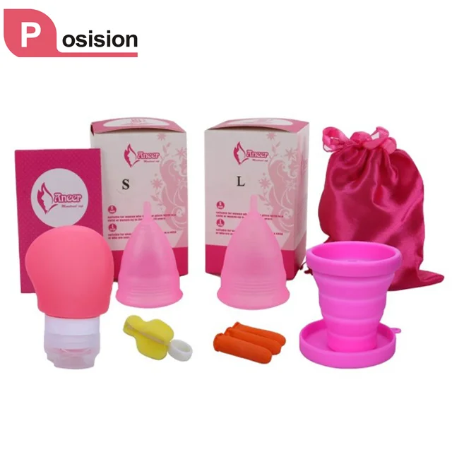 

Women Menstrual Cup Sterilizer ,Menstrual Cup Silicone Case Menstrual Cup Cleaner, Pink purple white light blue