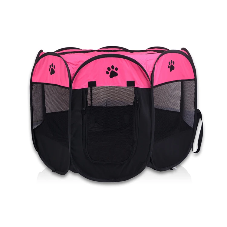 

For cat & dog large space foldable pet house tent, Brown/yellow/red/blue/rose/pink