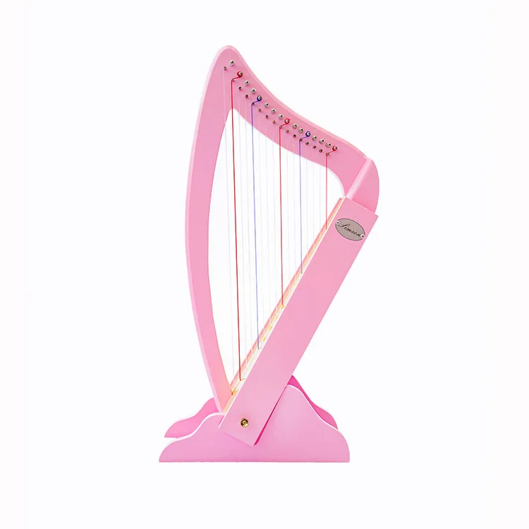 

Harp 16 Strings Wood Harp with Pick up Tuning Hammer Instrument for Beginner