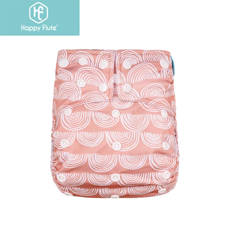 

HappyFlute Waterproof Fabric Soft And Comfortable Baby Cloth Diaper With A Pocket, Customer's requirement