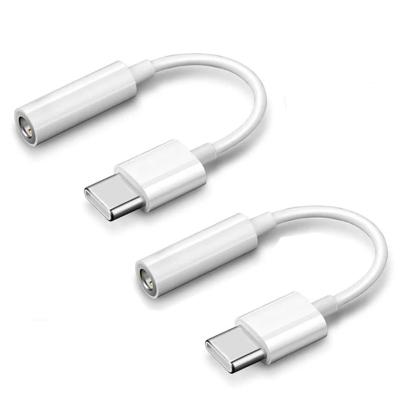 

3.5mm Audio Jack Type C Earphone Adapter Aux Jack Cable USB C-3.5mm Jack With Box Bass C Type Earphone Adapter