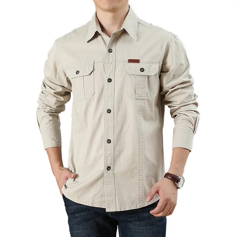 

full sleeve casual mens cotton shirts work shirt