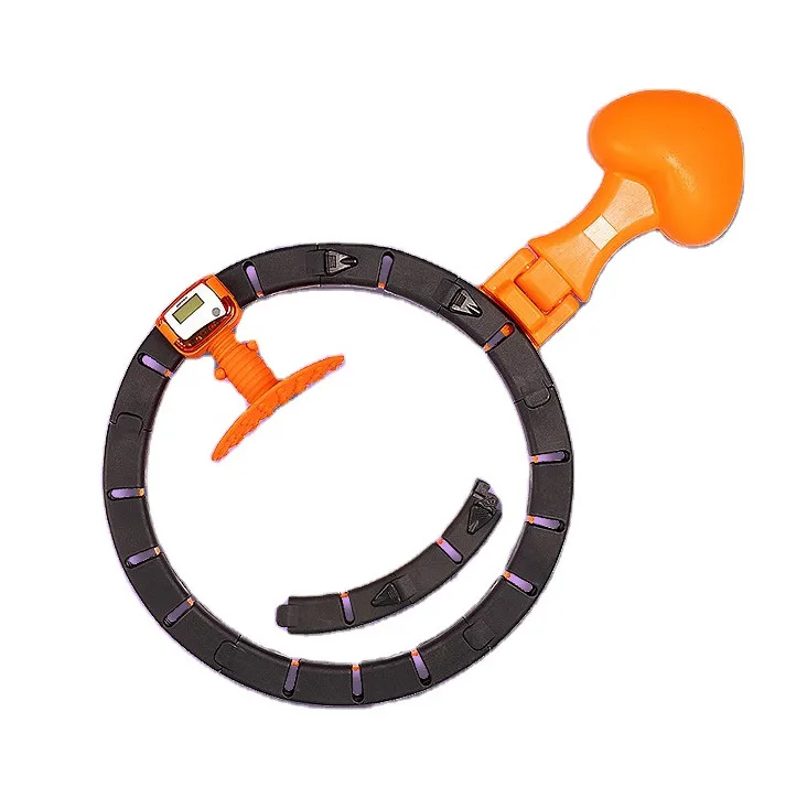 

Fitness Equipment Fat Burning Smart Count Hula Ring Detachable Hula Hoops, Orange