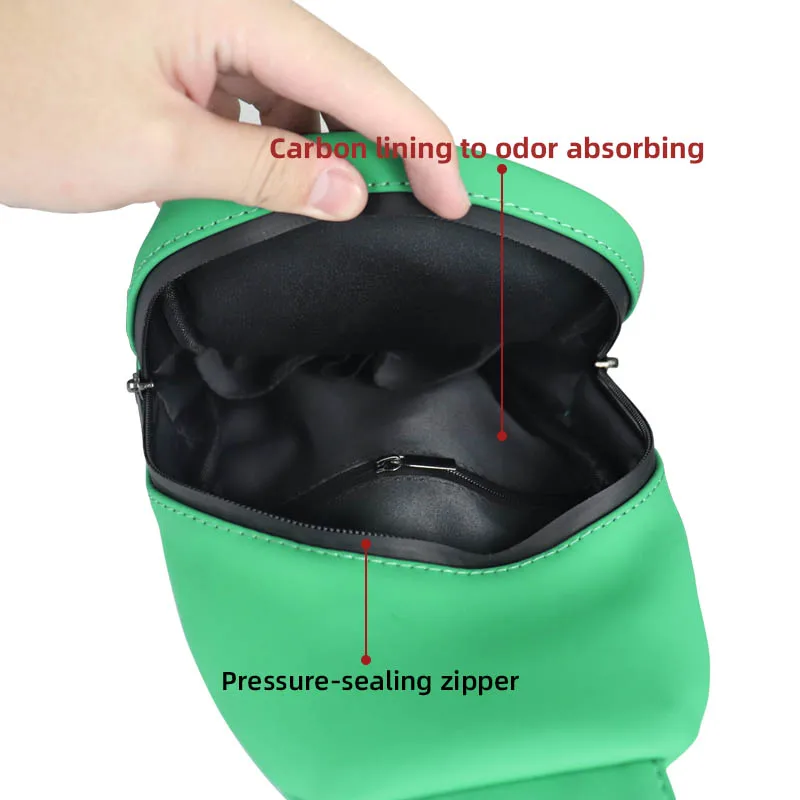 Combo Lock Activated Carbon Mesh Material To Contain Smells And Keep