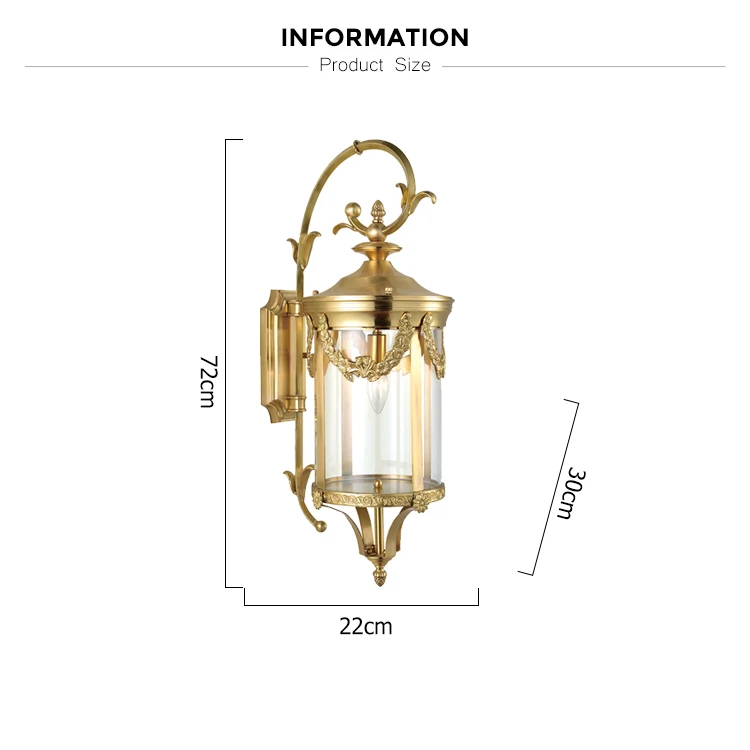 big glass wall bracket light