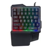 BST-K11 35 Keys Mini One-Handed LED Backlit Mechanical Gaming Keyboard with Palm Rest for E-Sports Gamer
