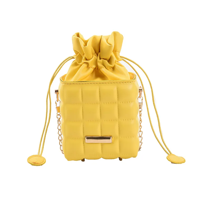 

Fashion Drawstring Bucket Bags Women Purses Small Flap Ladies Handbags Box Shape Crossbody Ladies Purses Handbags, White,yellow,khaki,black