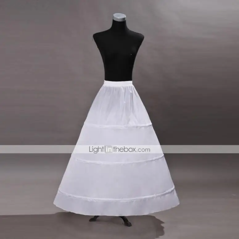 
long White under skirt Net Crinnolines Petticoat for flower girl dresses and wedding dresses 