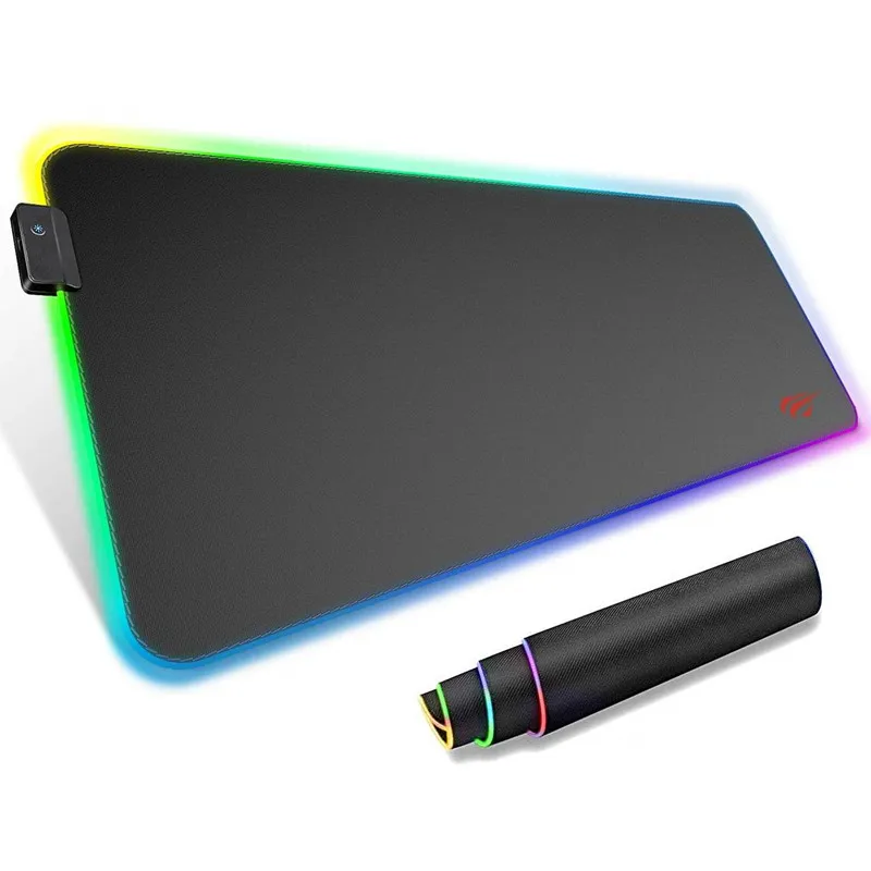 

Amazon hot seller RGB LED Rubber base gaming the game mat flat mouse pad rgb mousepad rgb mouse pad, Customer designs