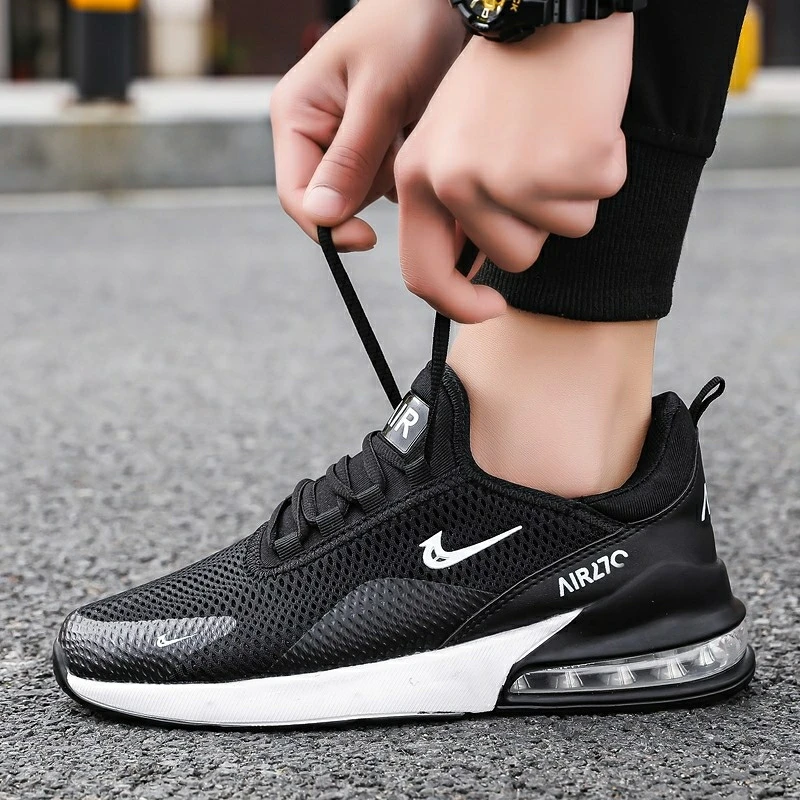 

Best Price Mesh Breathable Men Casual Sports Running Shoes Cool Confortable Men Sneakers, Black blue red