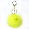 mobile phone 10 cm keychain fur pom poms Faux Rabbit Fox rabbit faux fur key fluffy Big Puff Fluffy Key Chain Ready to Ship