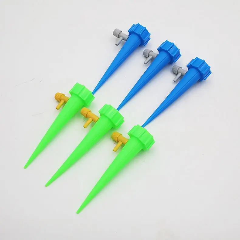 

Hot Garden DIY Automatic Drip Water Spikes Device System Houseplant Taper Dripper Plants Self Watering Spike With Slow Release, Blue. green etc.