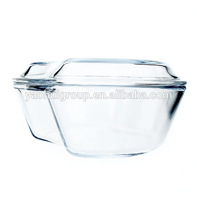 
Refrigerator use insulated Heat-resistant pot with lid casserolle en glass for wholesales 
