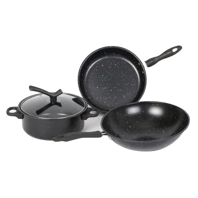 

Hot Marble coating non stick cookware sets, Customized color